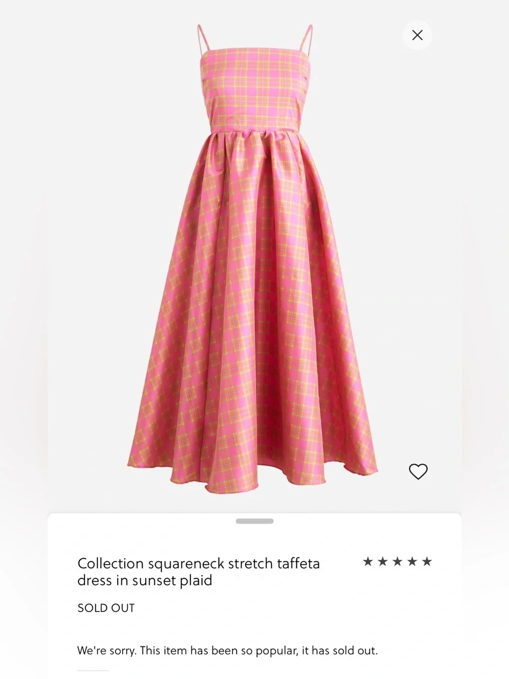 J. Crew Collection Squareneck Stretch Taffeta Dress Midi